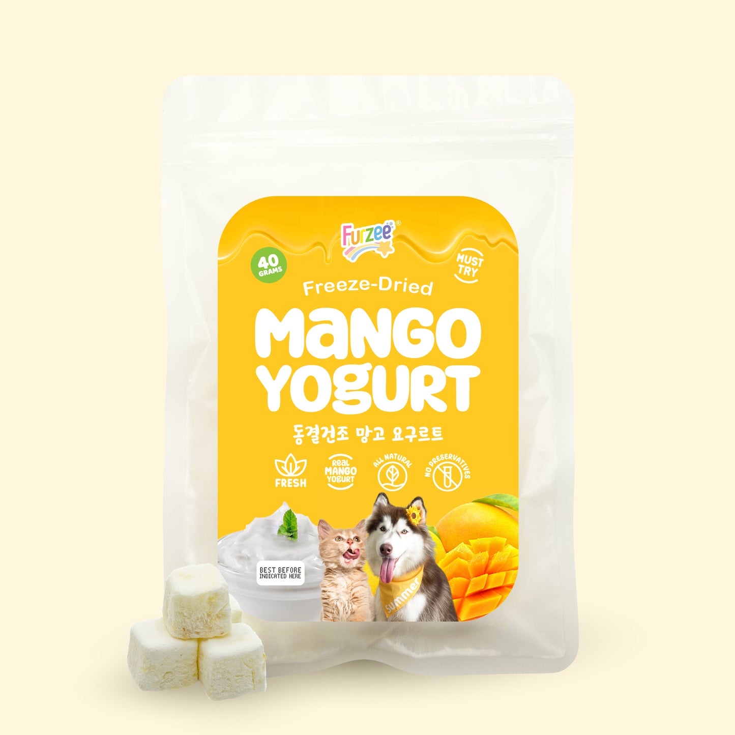 Freeze-Dried Mango Yogurt