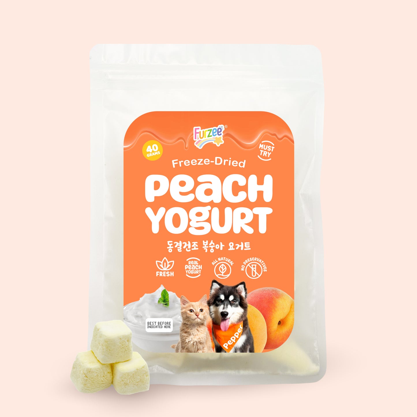 Freeze-Dried Peach Yogurt