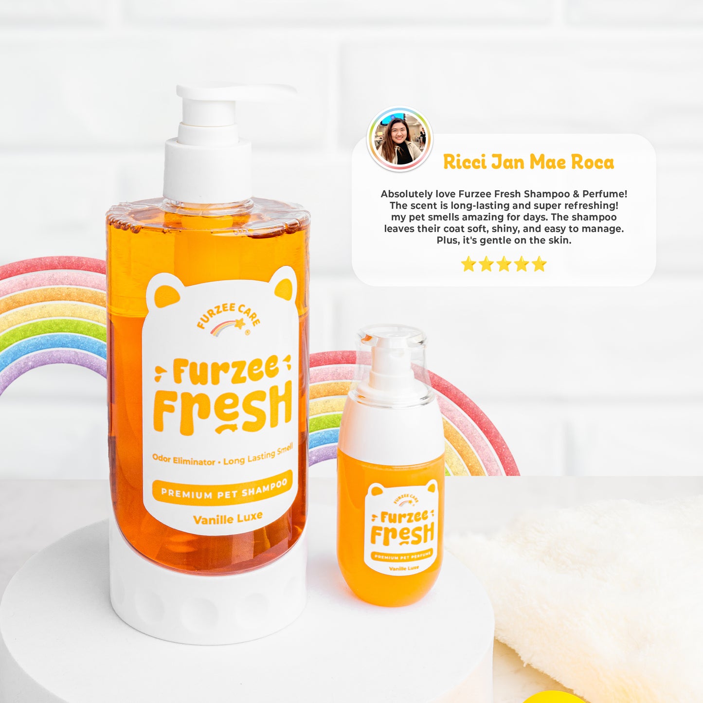 Furzee Fresh Pet Shampoo and Perfume Vanille Luxe